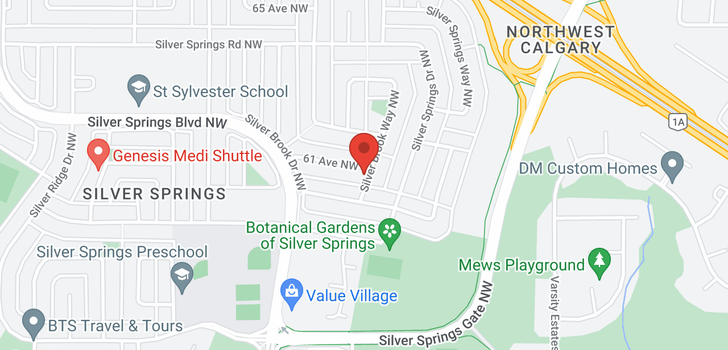 map of 7003 61 Avenue NW